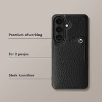 Selencia Riva Backcover met Pashouder Samsung Galaxy S26 - Zwart