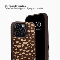 Selencia Nova Real Leather Backcover met Koord en Pashouder Apple iPhone 16 Pro - Fawn Chic