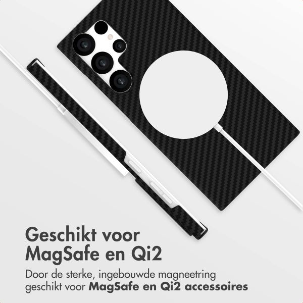 Accezz MagSafe Kevlar Backcover Samsung Galaxy S23 Ultra - Black
