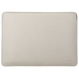 Accezz Leather Laptop hoes Apple MacBook 16 inch - Laptopsleeve - Beige