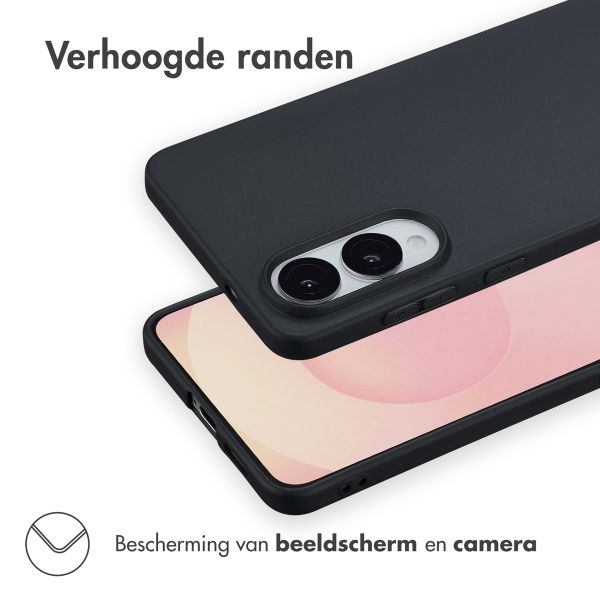 Accezz Color Backcover Samsung Galaxy S25 Edge - Zwart