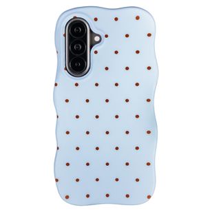 Selencia Vivid Wavy Backcover met MagSafe Samsung Galaxy A57 (5G) - Happy Dots Digital Sky