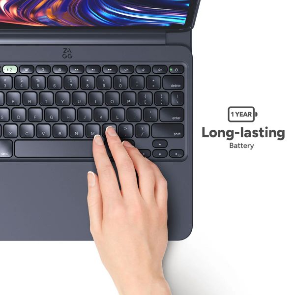 ZAGG Pro Keys 2 QWERTZ keyboard bookcase iPad Pro 11 (2024) M4 - Zwart