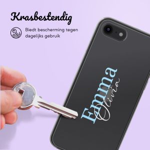 Gepersonaliseerd hoesje met naam iPhone SE (2022 / 2020) / 8 / 7 - Transparant