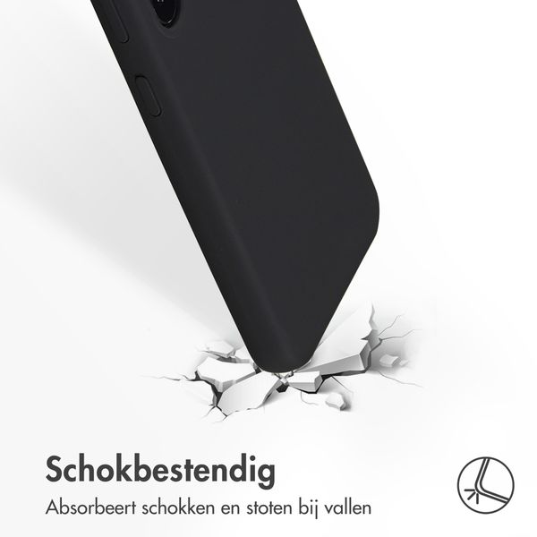 Accezz Liquid Silicone Backcover Samsung Galaxy S23 - Zwart