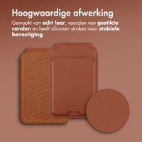 Accezz Leren Wallet met standaard voor MagSafe - Sienna Brown