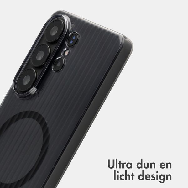 Accezz Lite Backcover met MagSafe | Fluted | Samsung Galaxy S26 Ultra - Smokey Clear