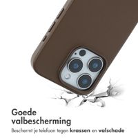 Accezz MagSafe Leather Backcover Apple iPhone 15 Pro - Coffee Brown