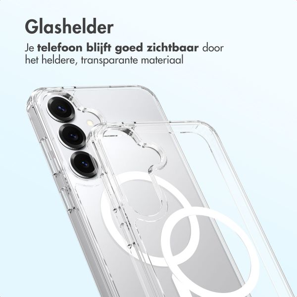 Accezz Xtreme Impact Backcover met MagSafe Samsung Galaxy S25 Plus - Transparant
