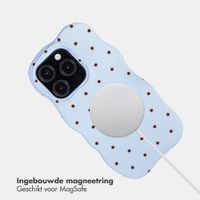 Selencia Vivid Wavy Backcover met MagSafe Apple iPhone 15 Pro - Happy Dots Digital Sky