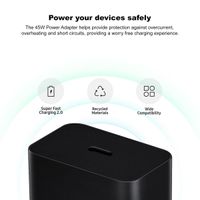 Samsung Originele Power Adapter met USB-C kabel - Oplader - USB-C aansluiting - Fast Charge - 45 Watt - 1,8 meter – Zwart 
