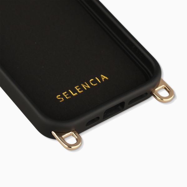 Selencia Rivièra MagSafe Backcover met afneembare haakjes Apple iPhone 15 Pro - Velvet Black