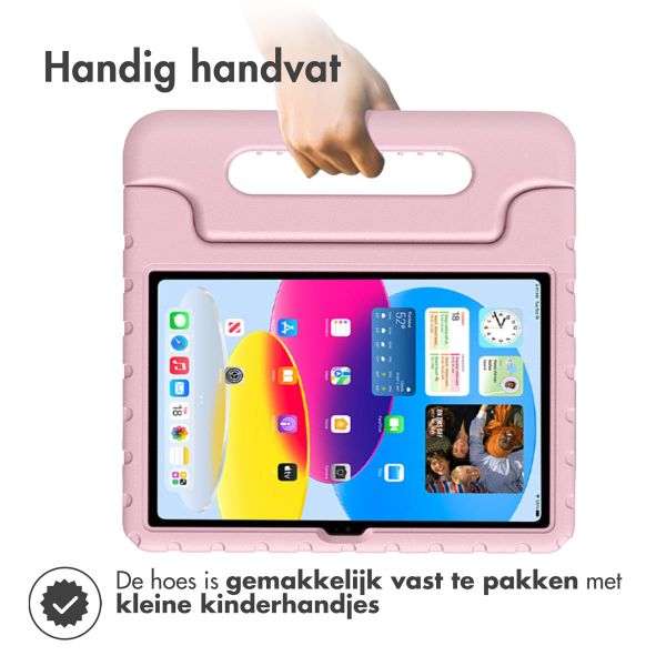 Accezz Kidsproof Backcover met handvat iPad 11 (2025) 11 inch / iPad 10 (2022) 10.9 inch - Lichtroze