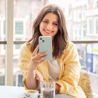 Accezz Liquid Silicone Backcover Apple iPhone Xr - Sky Blue