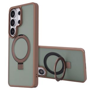 Accezz Ring Stand Backcover met MagSafe Samsung Galaxy S26 Ultra - Bruin