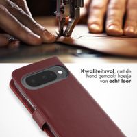 Selencia Echt Leren Bookcase Google Pixel 10 / 10 Pro - Burgundy