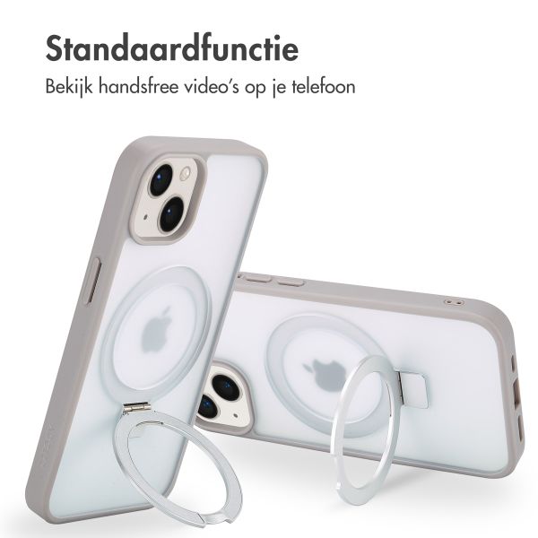 Accezz Ring Stand Backcover met MagSafe iPhone 13 - Grey