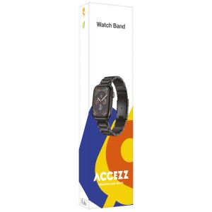 Accezz Glans Titanium bandje Apple Watch Series 1 t/m 9 / SE (38/40/41 mm) | Series 10 (42 mm) - Zilver