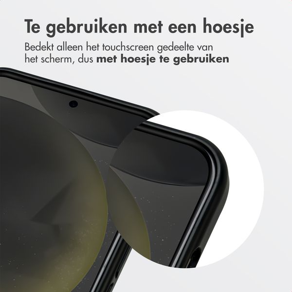 Accezz Gehard Glas Privacy Screenprotector + Applicator Samsung Galaxy S24 / S25