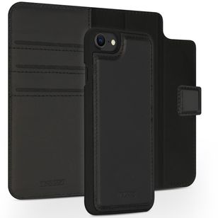 Accezz Premium Leather 2 in 1 Wallet Bookcase Apple iPhone SE (2022 / 2020) / 8 / 7 / 6(s) - Zwart
