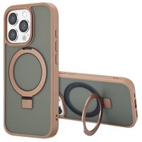 Accezz Ring Stand Backcover met MagSafe iPhone 16 Pro Max - Brown