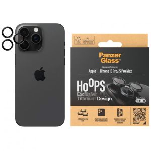 PanzerGlass Camera Protector Hoop Optic Rings iPhone 15 Pro / 15 Pro Max - Black Titanium