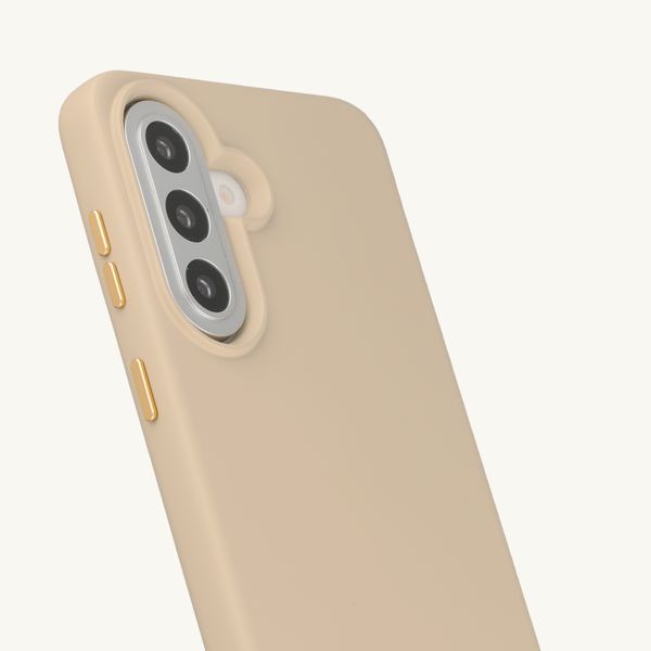 Selencia Rivièra MagSafe Backcover met afneembare haakjes Samsung Galaxy A57 (5G) - Milky Latte