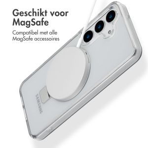 Accezz Ring Stand Backcover met MagSafe Samsung Galaxy S25 - Transparant