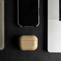 Accezz Echt Leren Case Apple AirPods Pro - Taupe