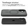 Accezz Rugged Frosted Backcover met MagSafe iPhone 16 - Zwart