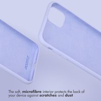 Accezz Liquid Silicone Backcover Apple iPhone 13 Pro Max - Paars