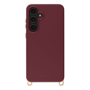 Selencia Rivièra MagSafe Backcover met afneembare haakjes Samsung Galaxy S24 FE - Bold Burgundy