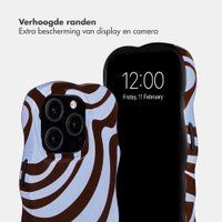 Selencia Vivid Wavy Backcover met MagSafe Apple iPhone 15 Pro - Dream Swirl Chocolate