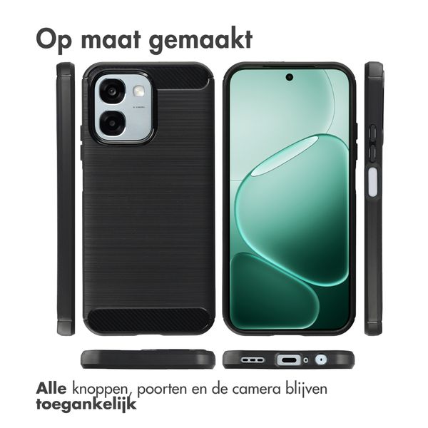 imoshion Brushed Backcover Oppo A6 (5G) - Zwart