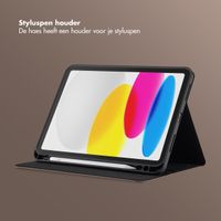 Selencia Riva Bookcase Apple iPad 11 (2025) 11 inch A16 / iPad 10 (2022) 10.9 inch - Mocha Brown