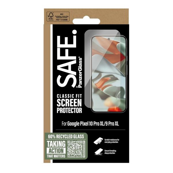 SAFE by PanzerGlass Classic Fit Screenprotector Google Pixel 10 Pro XL