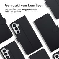 Accezz Wallet Softcase Bookcase Samsung Galaxy S25 FE - Zwart