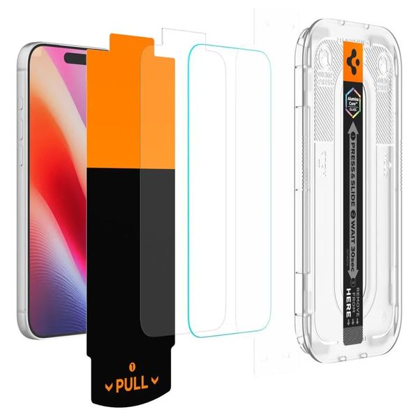Spigen GLAStR EZ Fit Screenprotector 2 Pack + Applicator Apple iPhone 18 Pro Max / 17 Pro Max / 16 Pro Max