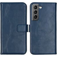 Selencia Echt Lederen Bookcase Samsung Galaxy S22 - Blauw