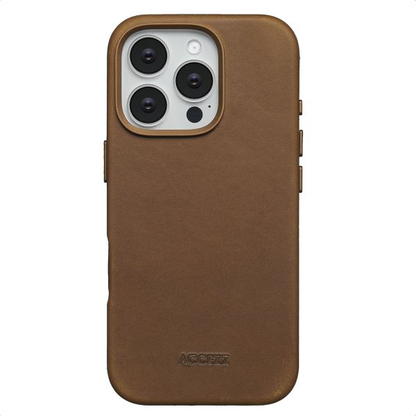 Accezz Vintage Leather Magsafe Backcover Apple iPhone 16 Pro - Tabacco Cognac