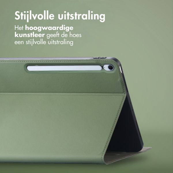 Accezz Classic Tablet Case Samsung Galaxy Tab S10 FE Plus - Groen