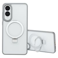 Accezz Ring Stand Backcover met MagSafe Samsung Galaxy S25 Edge - Grey