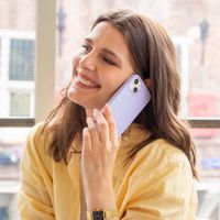 Accezz Liquid Silicone Backcover Apple iPhone 12 (Pro) - Paars
