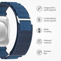 Accezz Nylon Alpine bandje Apple Watch | 44/45/46/49 mm - Dark Blue