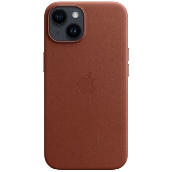 Apple Leather Backcover MagSafe Apple iPhone 14 - Umber