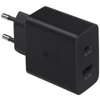 Samsung Originele Power Adapter - Oplader - USB-C en USB aansluiting - Fast Charge - 35W - Zwart