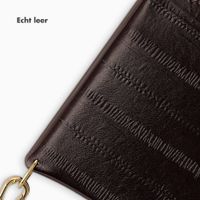 Selencia Nova Real Leather Backcover met Koord en Pashouder Samsung Galaxy S26 - Dark Chocolate