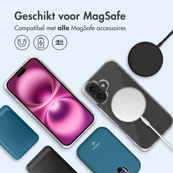 imoshion Protective Backcover met MagSafe iPhone 16 Plus - Transparant