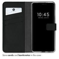Selencia Echt Leren Bookcase Apple iPhone 13 - Zwart