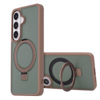 Accezz Ring Stand Backcover met MagSafe Samsung Galaxy S26 - Bruin